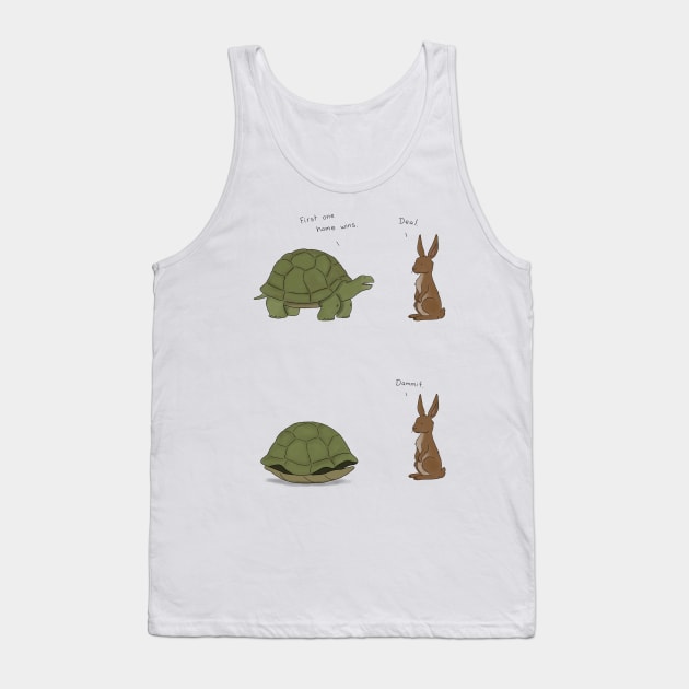 The Tortoise and the Hare Tank Top by Liz Climo